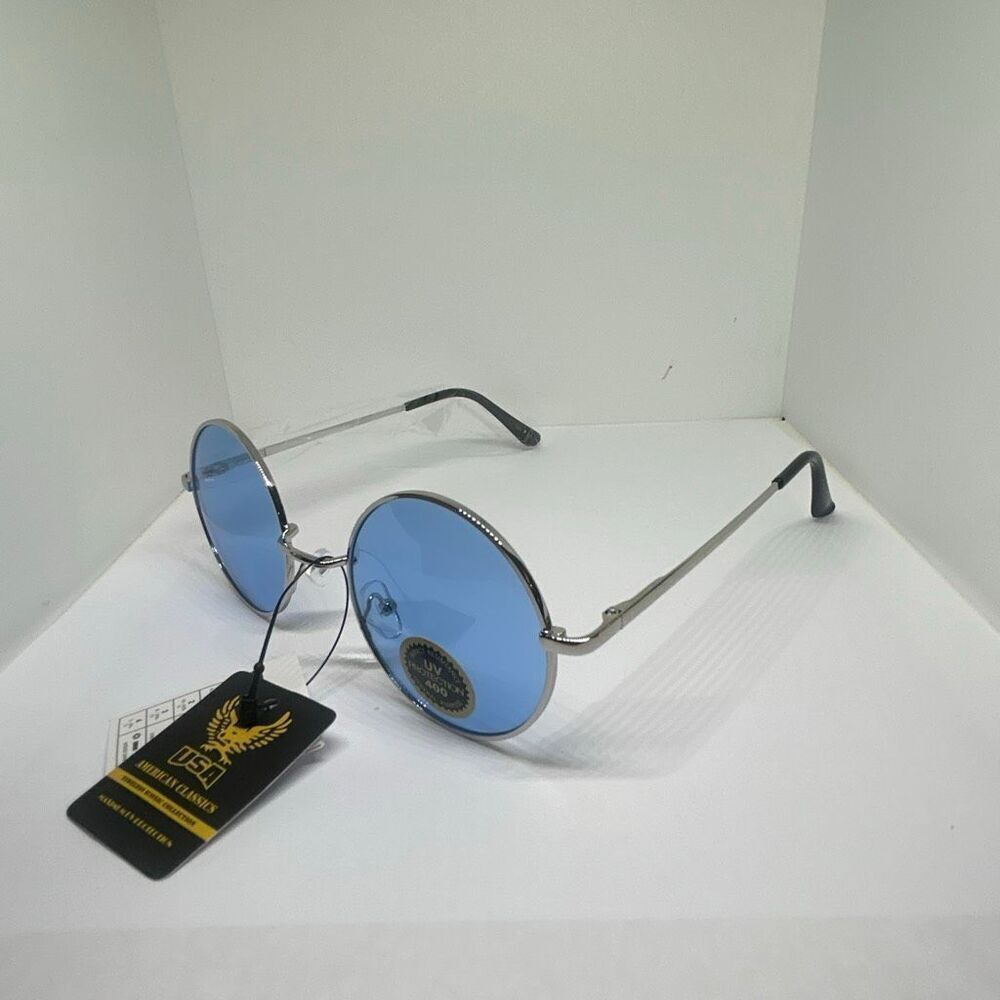 USA American Classics Round Sunglasses Retro Vintage Style UV400 Eyewear